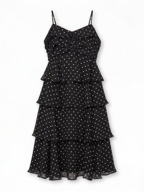 a new day Black Polka Dot Dress